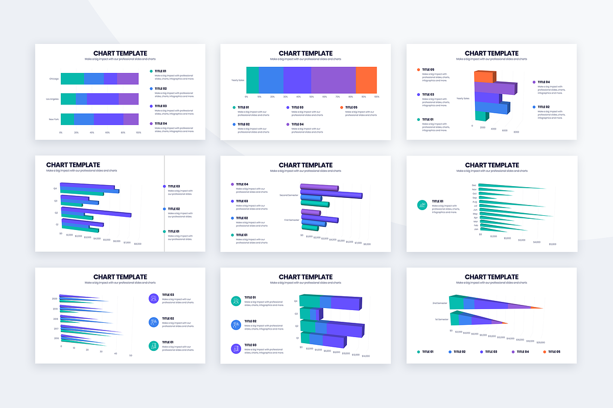 PowerPoint Charts and Graphs Bundle, a Presentation Template by Slidesmash