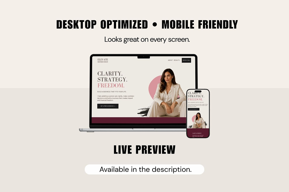 Elevate - Canva Website Template, a Landing Page Template by PixaSquare (Photo 5 of 7)
