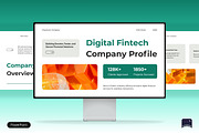 Fintech Pitch Deck Presentation, a Presentation Template by Claymoon Lab (Thumbnail 1 of 7)