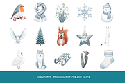 50 Nordic Christmas Line Art Clipart, an Animal Illustration by Luxe (Thumbnail 4 of 4)