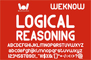 Logical Reasoning font, a Sans Serif Font by weknow (Thumbnail 1 of 8)