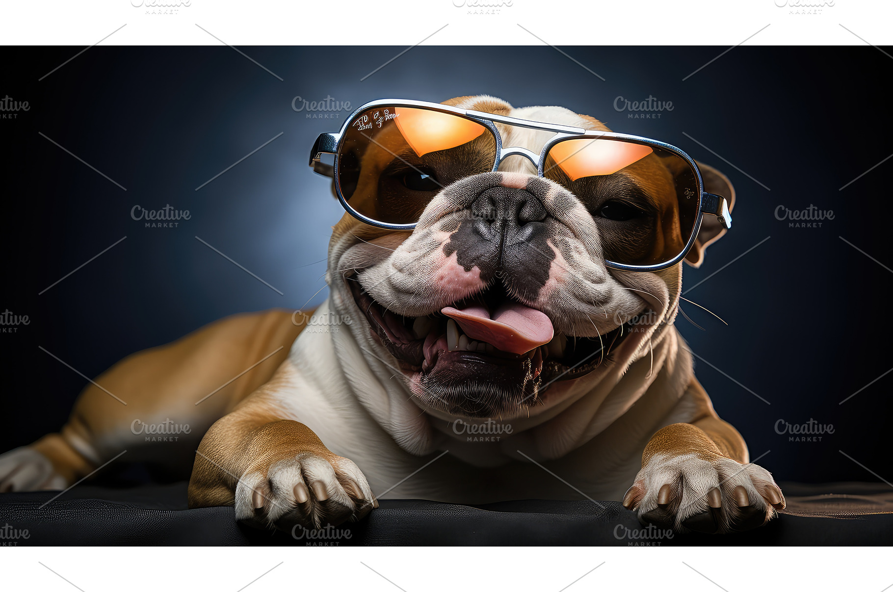 fashion bulldog sunglasses ai, an Arts & Entertainment Photo by pikepicture