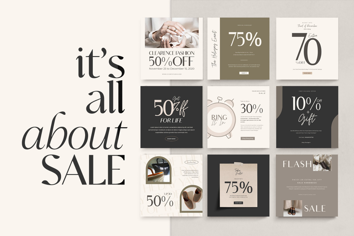 Instagram Shop Engagement | CANVA PS, a Social Media Template by Eviory (Photo 6 of 19)