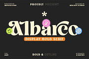Albarco Bold Serif Font, a Serif Font by Mbonster Design Studio (Thumbnail 1 of 12)