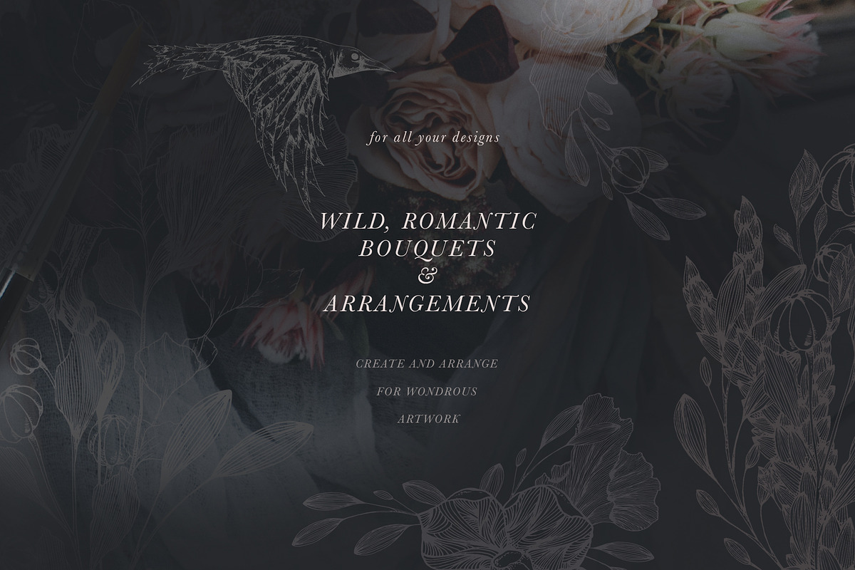 Wild Bouquet Wedding Illustrations, an Illustration by Laras Wonderland (Photo 10 of 13)
