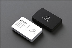 Modern & clean Black Business card