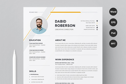 Clean Resume/CV, a Resume Template by Aspect_Studio