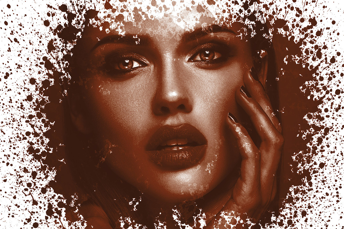 Watercolor Artistic Photo Templates, an Action Add-On by Photoshop Action (Photo 12 of 13)