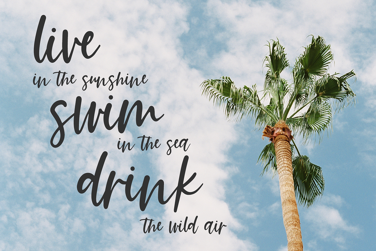 Summer Paradise Script, a Script Font by Beck McCormick (Photo 6 of 10)
