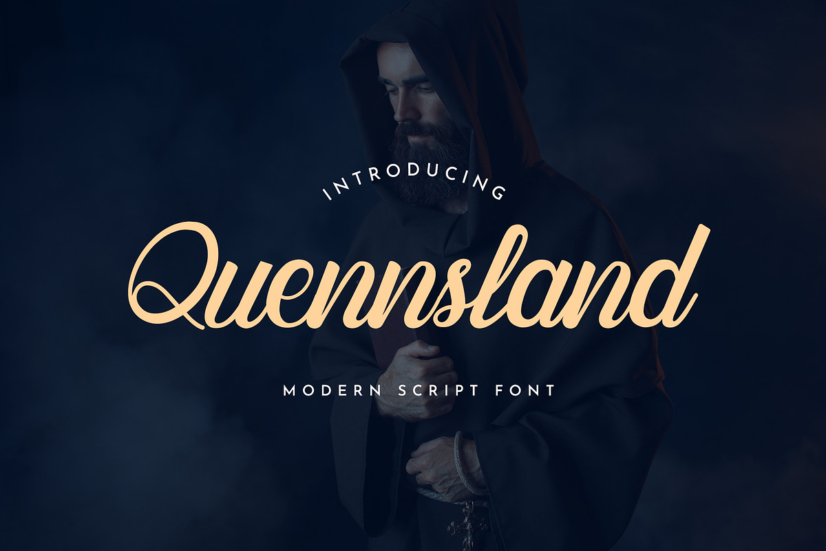 Quennsland Calligraphy Font, a Script Font by UICreative