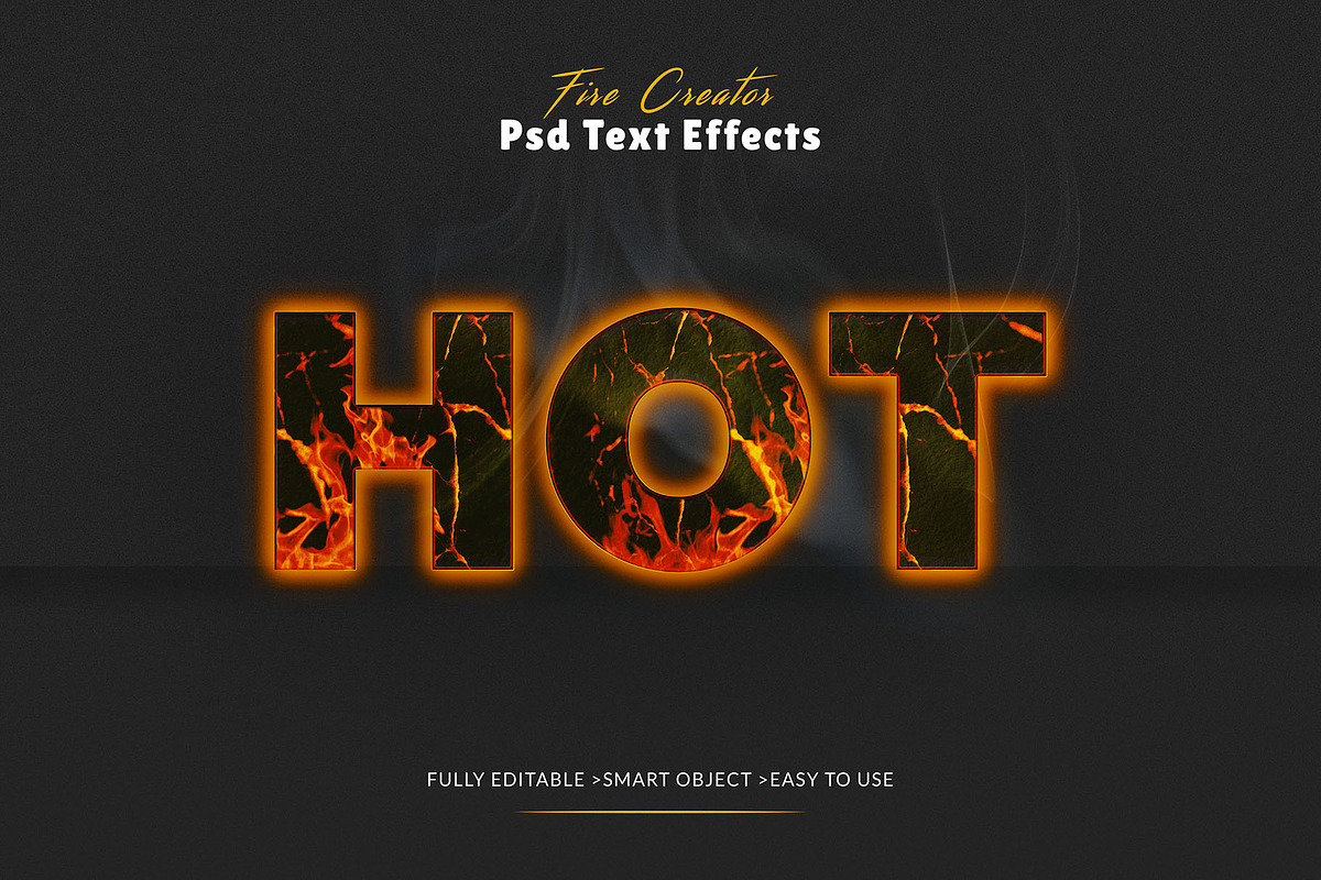Editable Fire Text Effects, a Layer Style Add-On by MRI STUDIO (Photo 4 of 11)