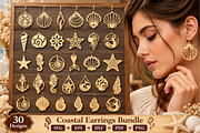 30 Coastal Earrings Laser Cut SVG, an Object Graphic by DreamCafeArt (Thumbnail 1 of 7)