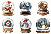 Christmas Snow Globe Clipart, an Illustration by OK Design (Thumbnail 4 of 5)