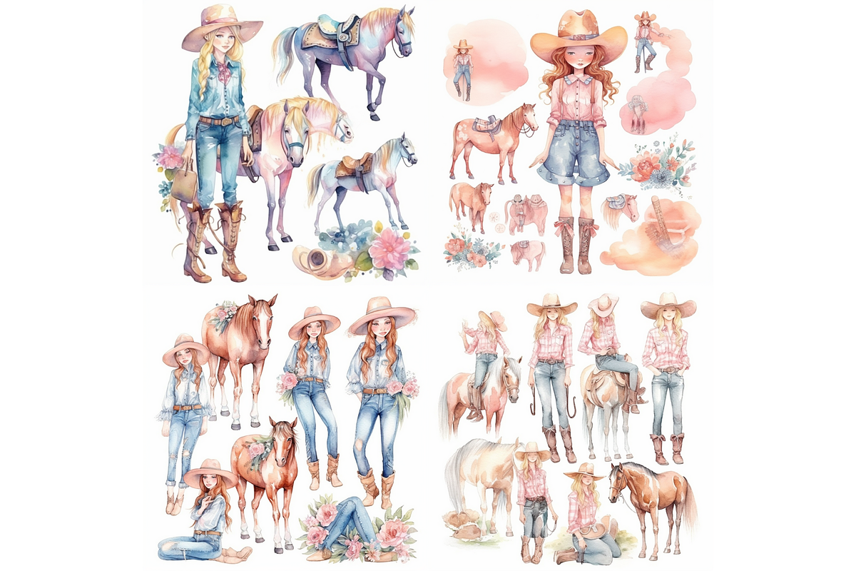 Midjourney Prompt For Cowboy ClipArt, an Object Graphic by Milano Creative (Photo 5 of 5)
