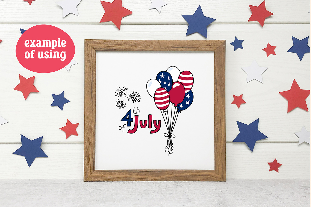 Independence Day | USA Doodles, an Object Illustration by AnnaViolet_store (Photo 4 of 9)