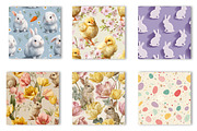 Easter Digital Paper Seamless Patter, an Illustration by CreationArt (Thumbnail 5 of 7)