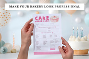 Cake Order Form Editable Template, a Stationery Template by Anna Design Studio (Thumbnail 6 of 7)