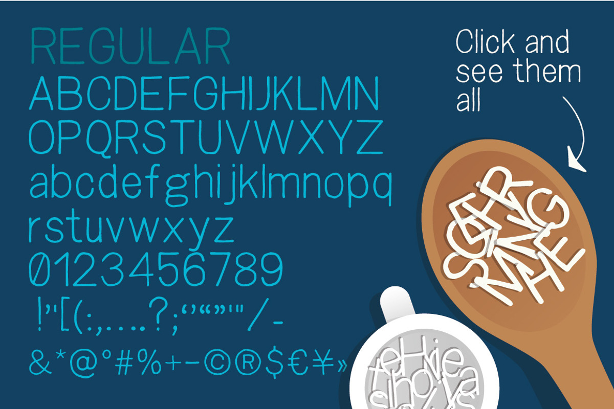 Snacker - sans serif font preview 5