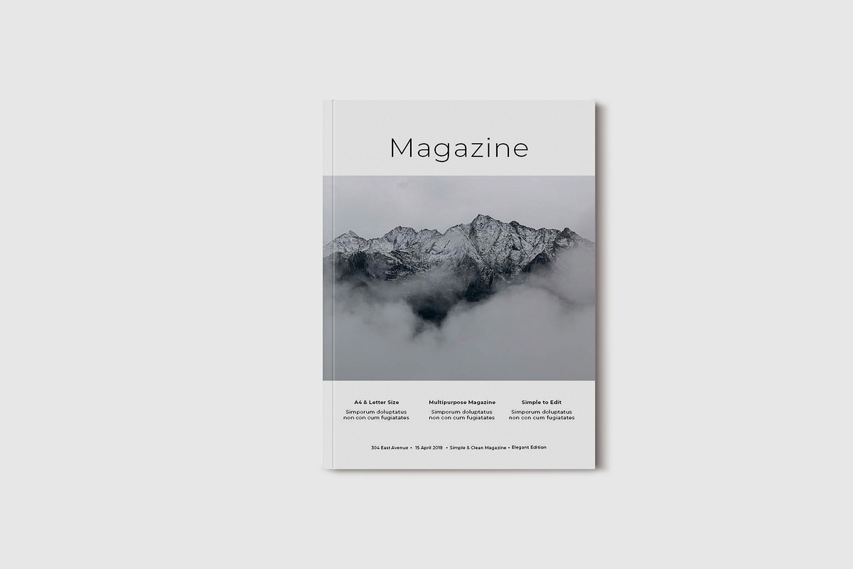 Simple & Clean Magazine VIII, a Magazine Template by Uloel Design (Photo 1 of 12)