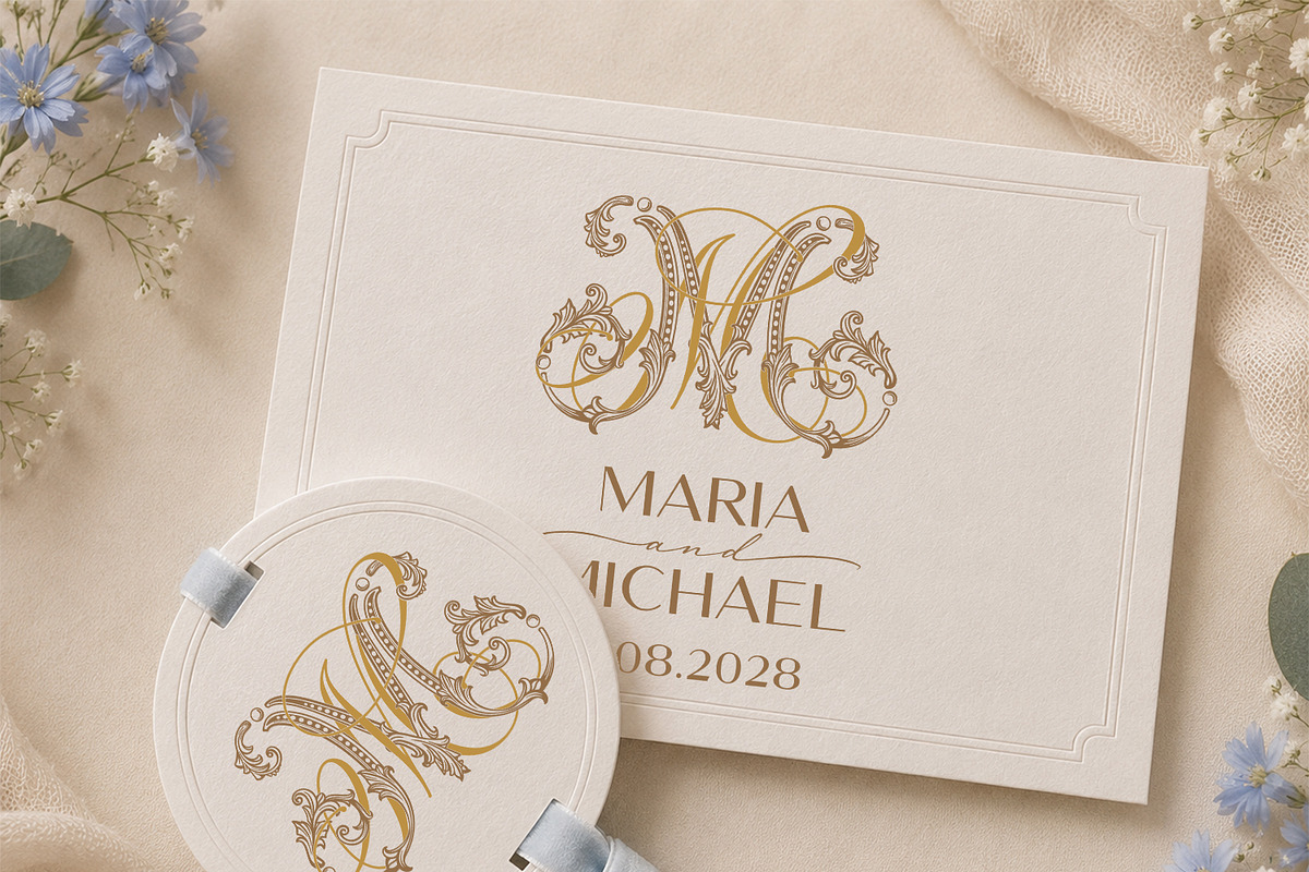 MM Wedding Monogram Logo, a Branding & Logo Template by LogoAV (Photo 3 of 6)