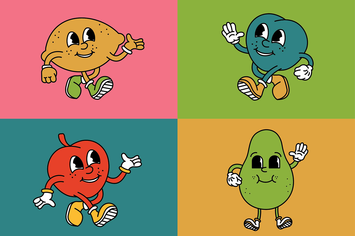 Fruity Friend Illustrations, a Person Illustration by Haleigh Peterson Studio (Photo 2 of 4)