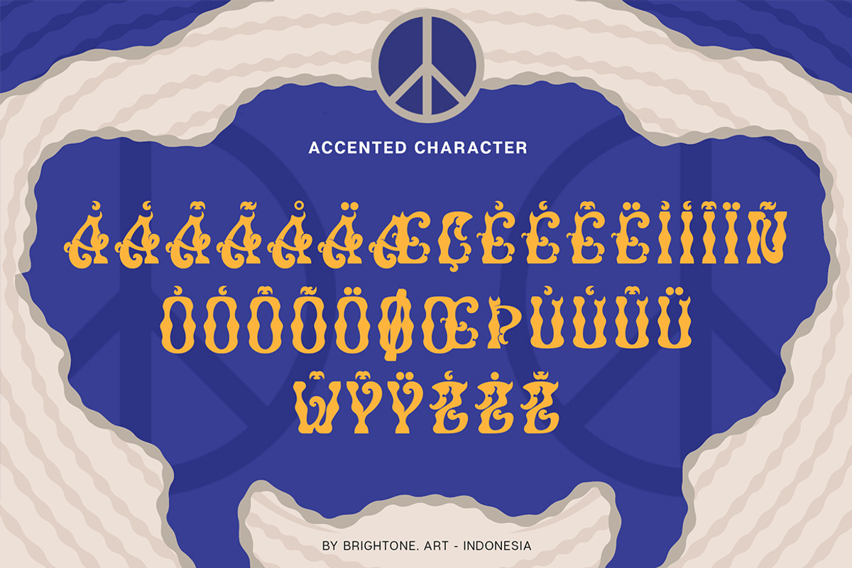 VERTISTYLE WAVES - Psychedelic Style, a Serif Font by Brightone (Photo 6 of 9)