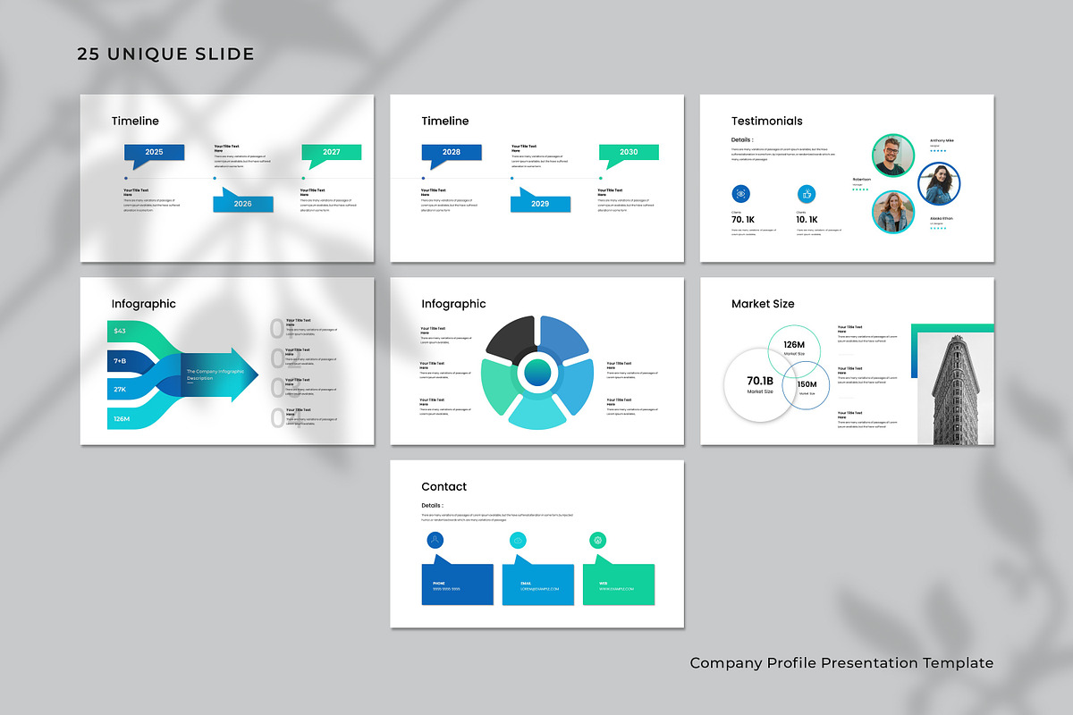 Company Profile Presentation Templat preview 8