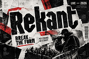 Rekant — Bold Display Typeface, a Script Font by Wow Magic (Thumbnail 1 of 5)