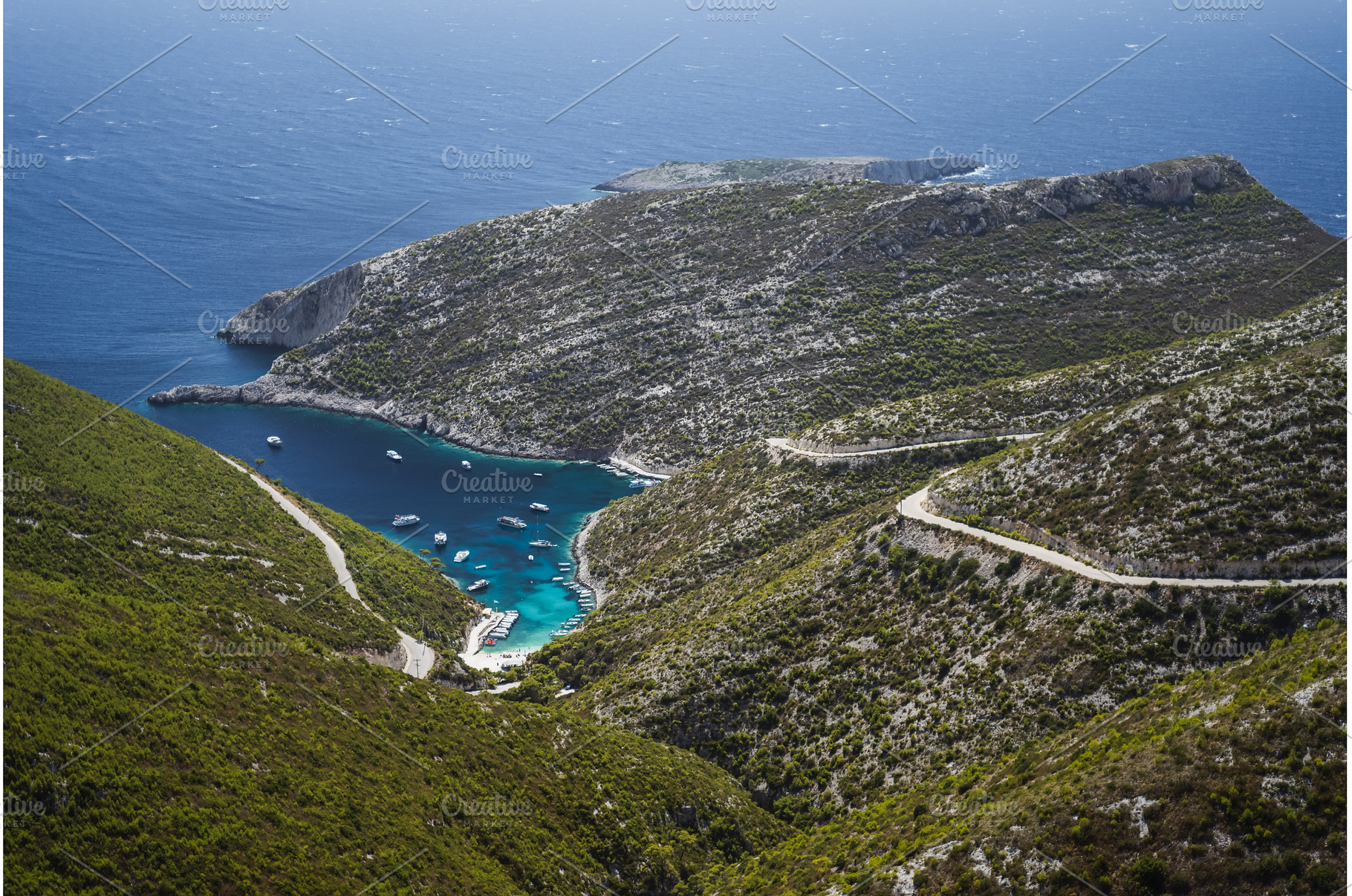 Porto Vromi. Ionian sea bay with, a Nature Photo by Igor Tichonow