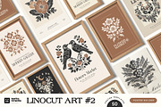 Linocut P.2 | Poster Builder, an Object Graphic by KetteCreate (Thumbnail 1 of 14)