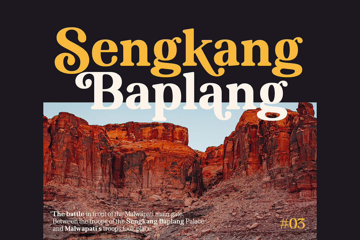 Braveold Font Family preview 3