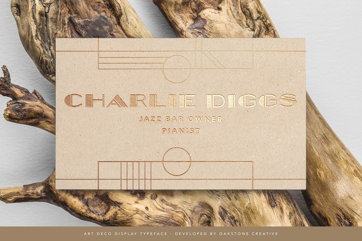 Overlander - Art Deco 1920s Font, a Sans Serif Font by OakstoneCreative (Photo 8 of 8)