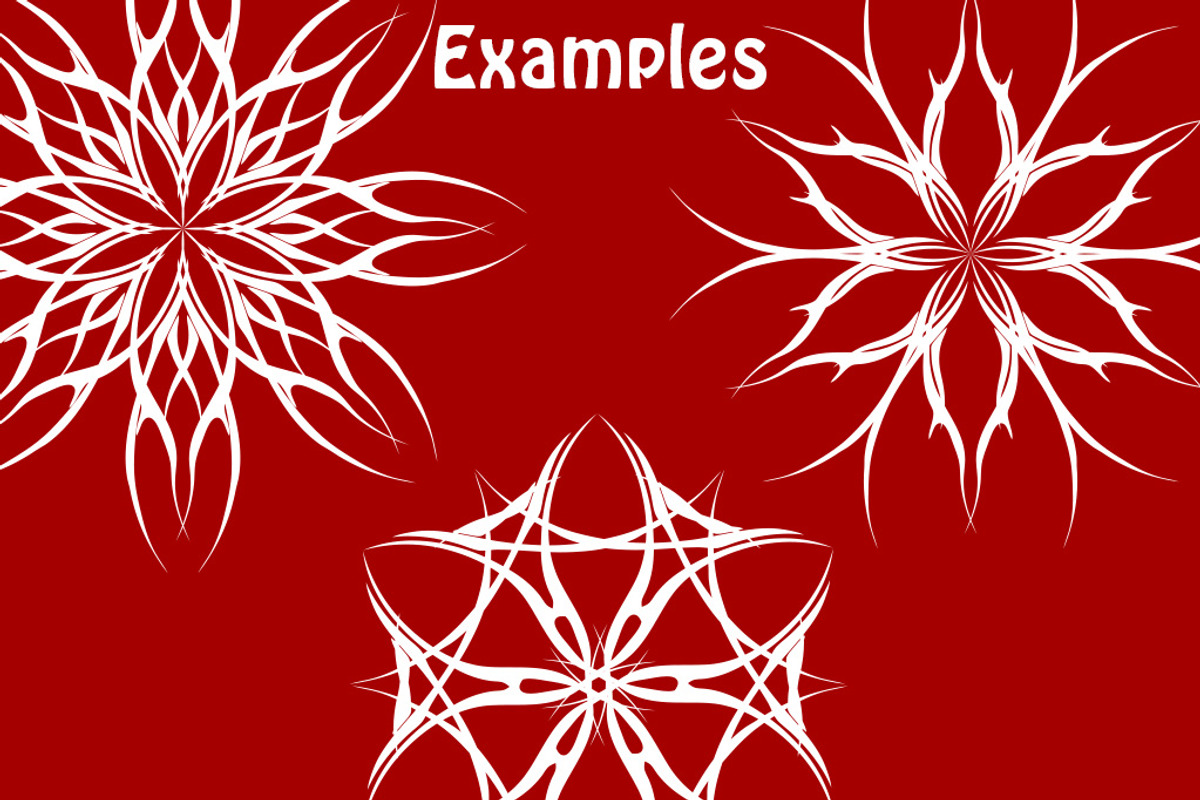 99 Tattoo Snowflake Shapes, a Shape Add-On by xresch (Photo 3 of 5)