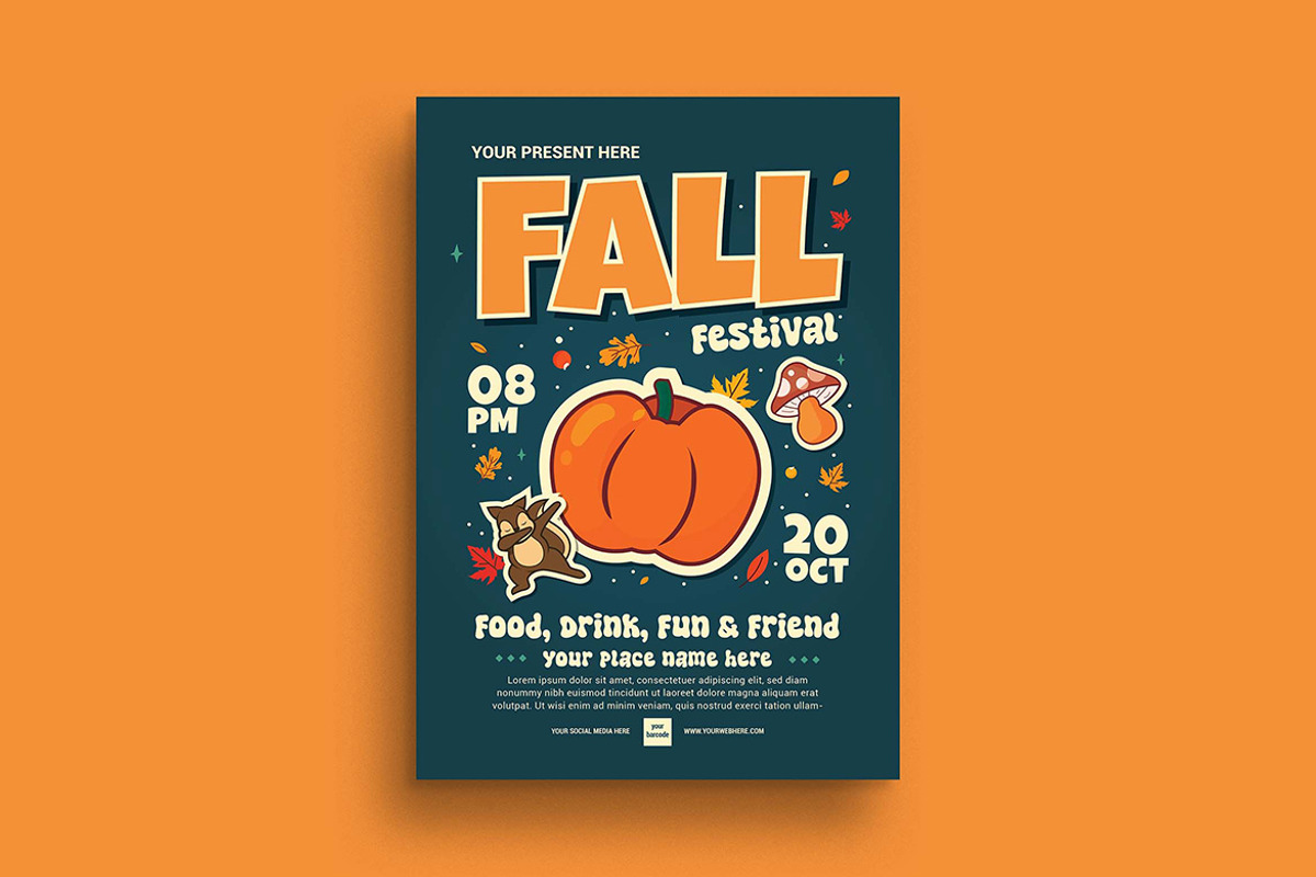 Fall Festival Flyer, a Flyer Template by megarez (Photo 1 of 3)