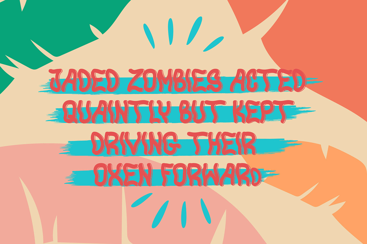 Wumboo Unique Display Font, a Font by Dawnside Graphic (Photo 6 of 11)