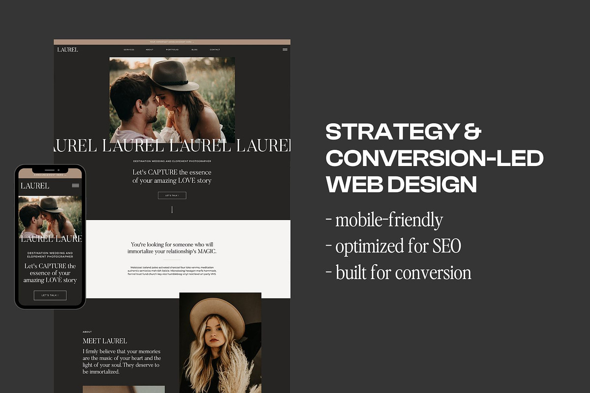 Laurel: Showit website template, a Templates & Theme by Aspen Creative Studio (Photo 3 of 4)