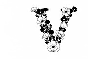 Beautiful flower alphabet set floral, an Illustration by Amazin_art (Thumbnail 26 of 31)