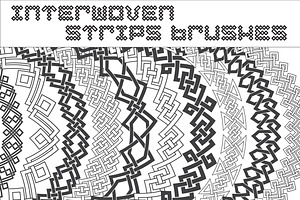 20 Interwoven Strips Brushes