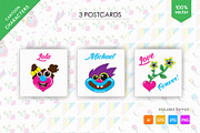 Boy and girl, best friends. Art., a Decorative Illustration by KENO Mascots (Thumbnail 3 of 3)