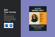 Dalton Birthday Invitation, an Invitation Template by Mountain Folk Creative (Thumbnail 2 of 7)