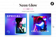 Neon glow social media graphic, a Social Media Template by Chanut is industries (Thumbnail 4 of 11)