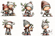 Whimsical Elf Clipart Bundle, an Illustration by OK Design (Thumbnail 3 of 6)