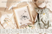Forest animals collection, an Animal Illustration by Natalia Tugova (Thumbnail 1 of 13)