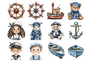 Nautical Animals Clipart, an Illustration by Design Market (Thumbnail 2 of 5)