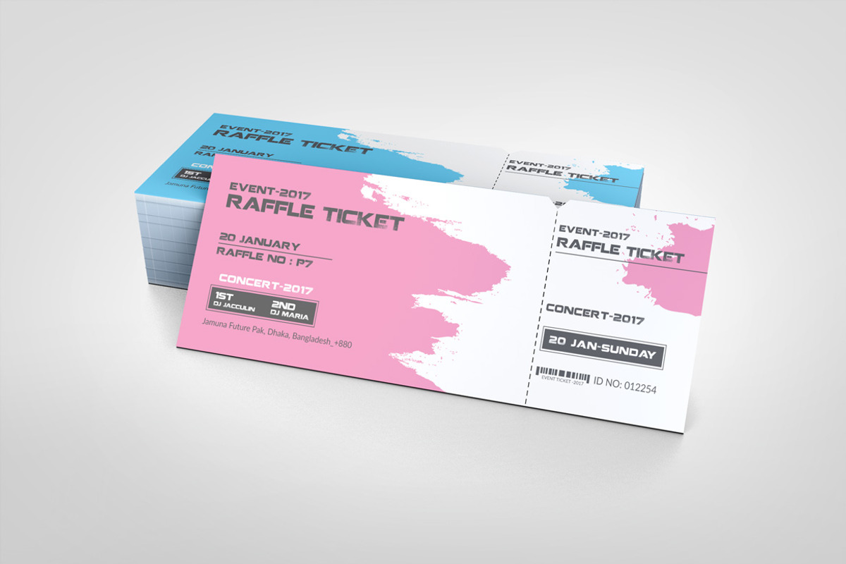 Professional Event Ticket Template, a Stationery Template by BrandlyTemplate (Photo 2 of 3)
