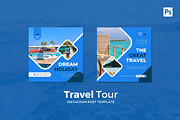 Travel Tour Instagram Post, a Social Media Template by CavenArt (Thumbnail 2 of 5)