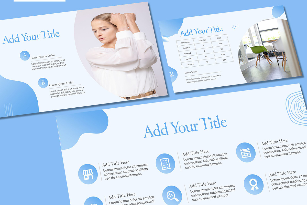 Baby Blue Powerpoint Template, a Presentation Template by SKY CREATION (Photo 4 of 6)