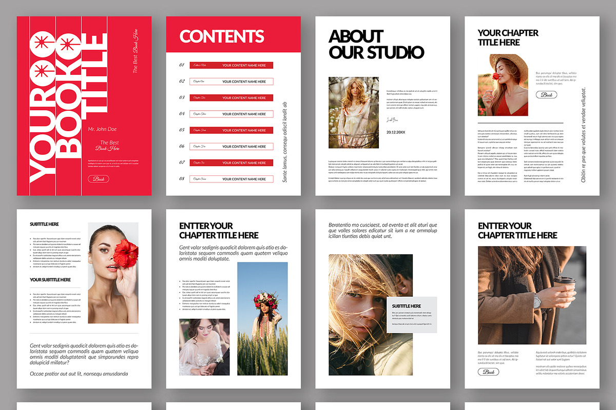 Minimalist Fashion and Beauty Book, an UI Kit Template by ContestDesign (Photo 2 of 3)