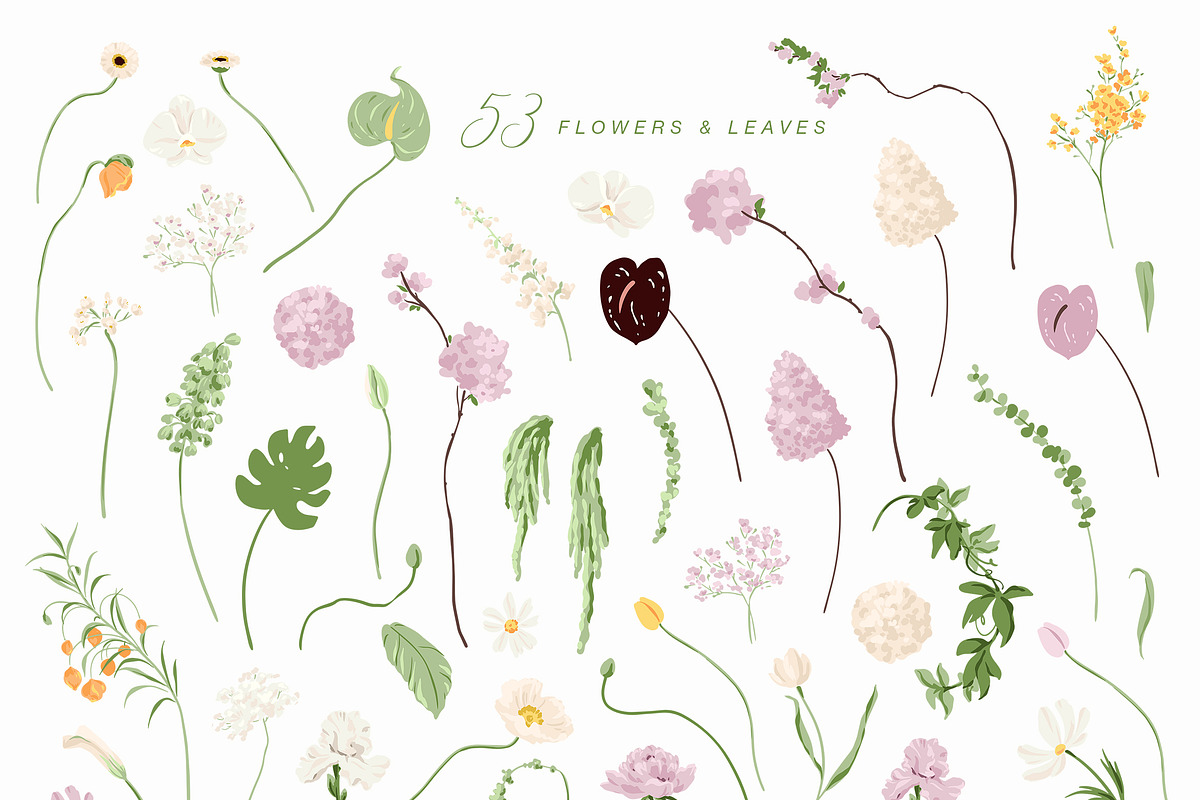 Floral Vector Illustration & Pattern, a Decorative Illustration by Inna Moreva (Photo 6 of 11)