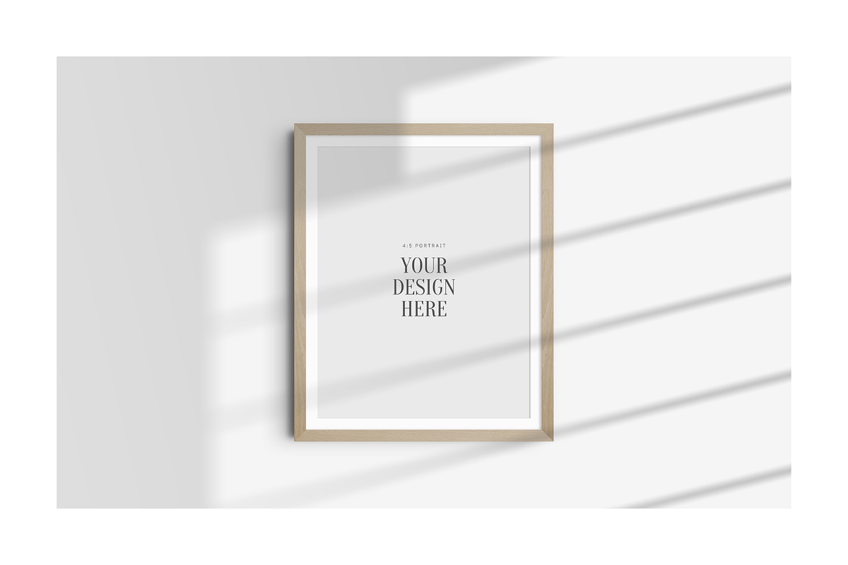 Frame Mockup 4:5 Portrait, a Mockup by DESIGN BY nube (Photo 9 of 15)